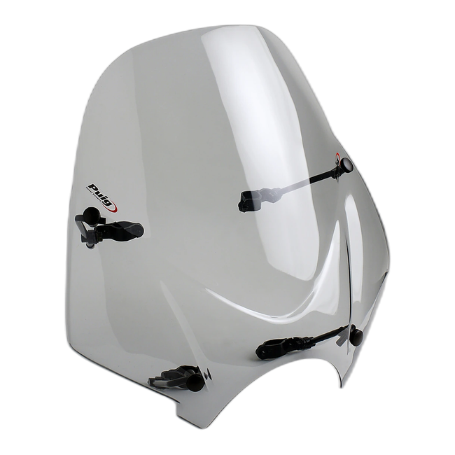 Puig Ranger Windscreen – Universal Cruiser & Scrambler Fit – Smoke