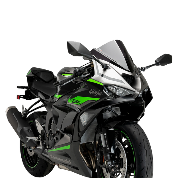 Puig Race Side Spoilers with Winglets for Kawasaki ZX-6R Ninja (2024–2026) – Black (am Motorrad)