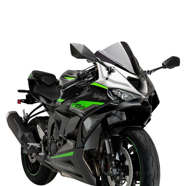 Puig Race Side Spoilers with Winglets for Kawasaki ZX-6R Ninja (2024–2026) – Black (am Motorrad)