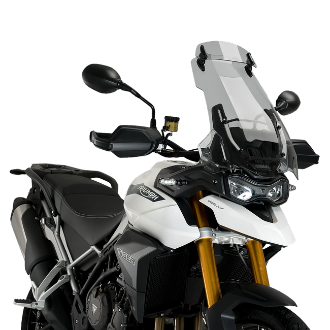 Puig Touring Windshield with Visor for Triumph Tiger Sport 850 (2020–2025) – Smoke (am Motorrad)