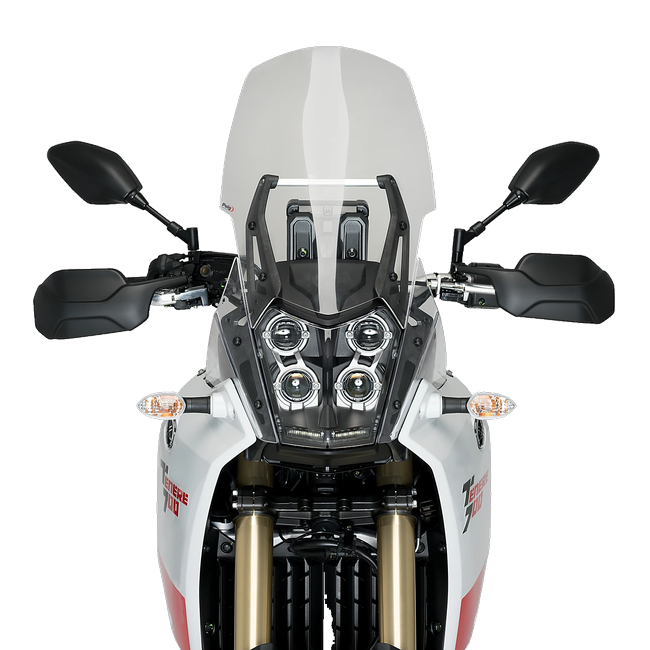Puig Touring Windscreen for Yamaha Tenere 700 / World Raid (2019–2025) – Clear (am Motorrad)