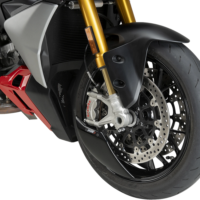 Puig Aero Wheel Deflector for Ducati Streetfighter V2 / S (2025–2026) – Black (am Motorrad)