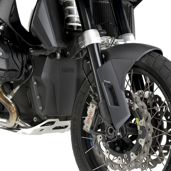Puig Front Fender Extension Pista #3 for BMW R1300GS (2023–2026) – Matt black (am Motorrad)