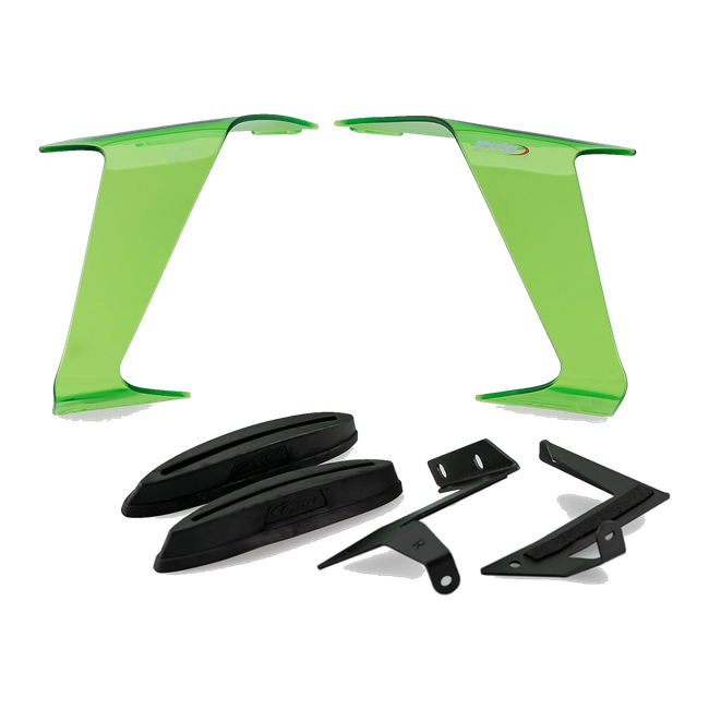 Puig Race Side Spoilers for Kawasaki ZX-10RR (2021–2025) – Green