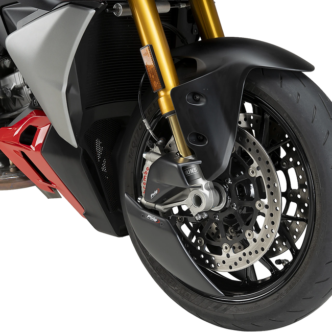 Puig Brake Cooling Air Duct for Ducati Streetfighter V2 / S (2025–2026) – Matt black (am Motorrad)