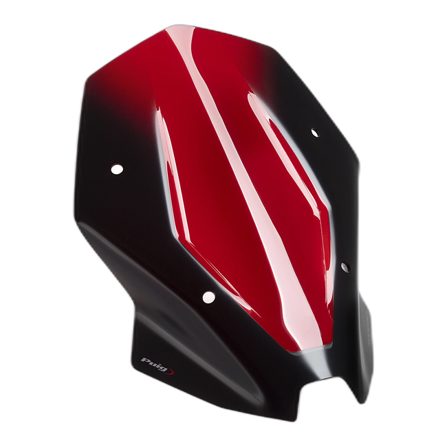 Puig New Generation Touring Windscreen for Ducati Streetfighter V2 / S (2025–2026) – Red