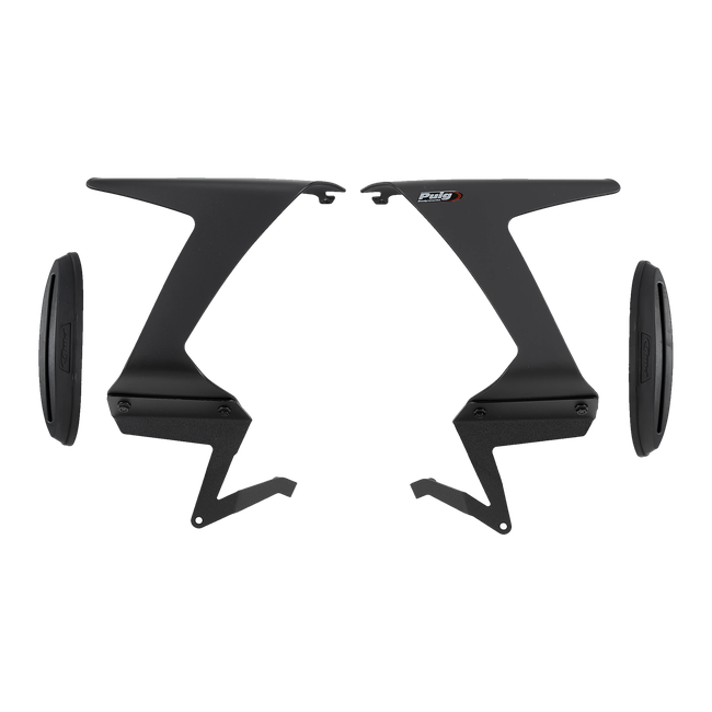 Puig Race Side Spoilers with Winglets for Kawasaki ZX-6R Ninja (2024–2026) – Matt black