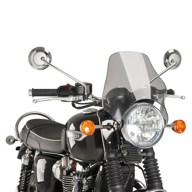 Puig Naked Windscreen for Triumph Bonneville / SE (2015) – Smoke (am Motorrad)