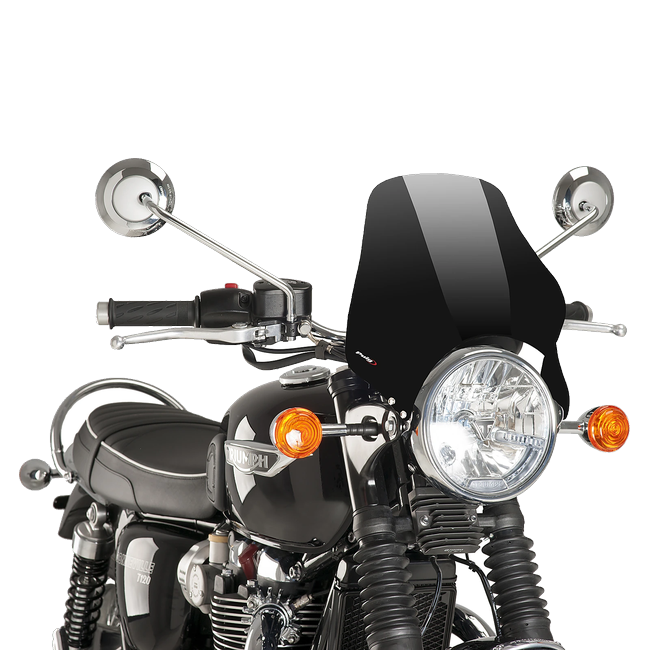 Puig Naked Windscreen for Triumph Bonneville T214 (2015–2016) – Black (am Motorrad)