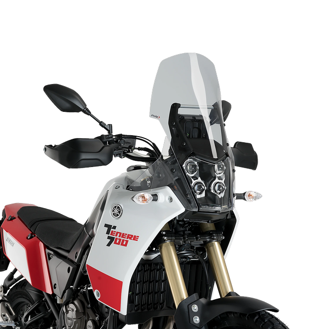 Puig Touring Windscreen for Yamaha Tenere 700 / World Raid (2019–2025) – Smoke (am Motorrad)