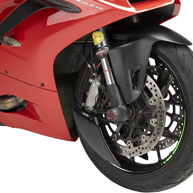 Puig Aero Wheel Deflector for Ducati Panigale V4 / V4S (2020–2024) – Black (am Motorrad)