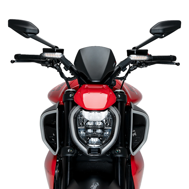 Puig New Generation Sport Plus Windscreen for Ducati Diavel V4 (2024–2026) – Matt black (am Motorrad)