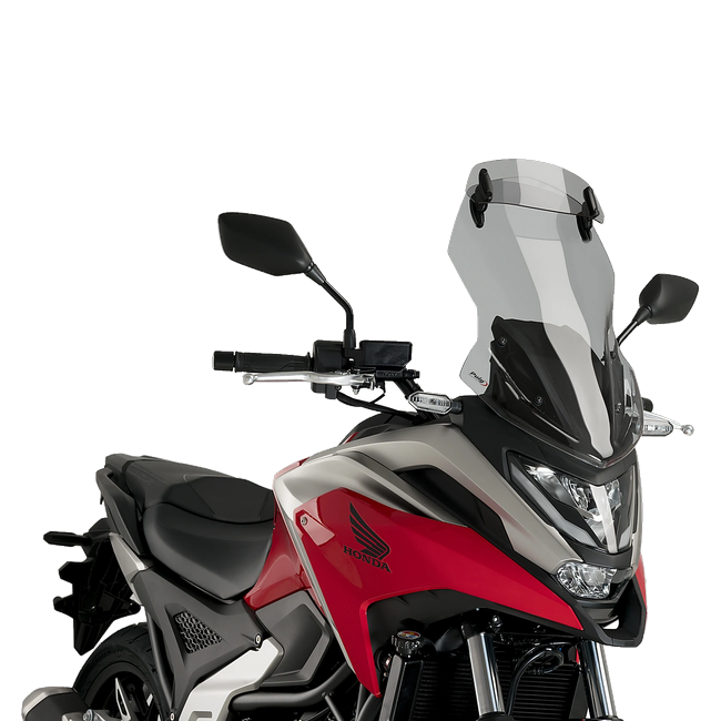Puig Touring Windshield with Visor for Honda NC750X DCT (2021–2024) – Smoke (am Motorrad)
