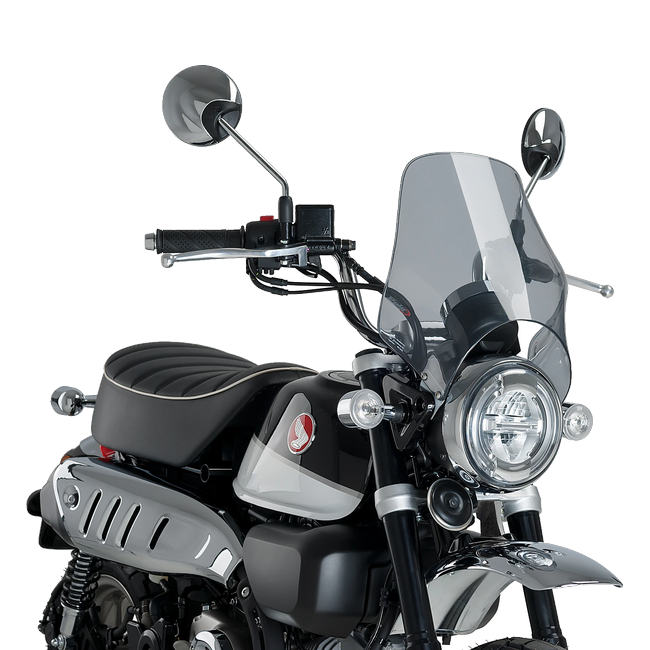 Puig Naked Windscreen for Honda Monkey 125 (2019) – Smoke (am Motorrad)