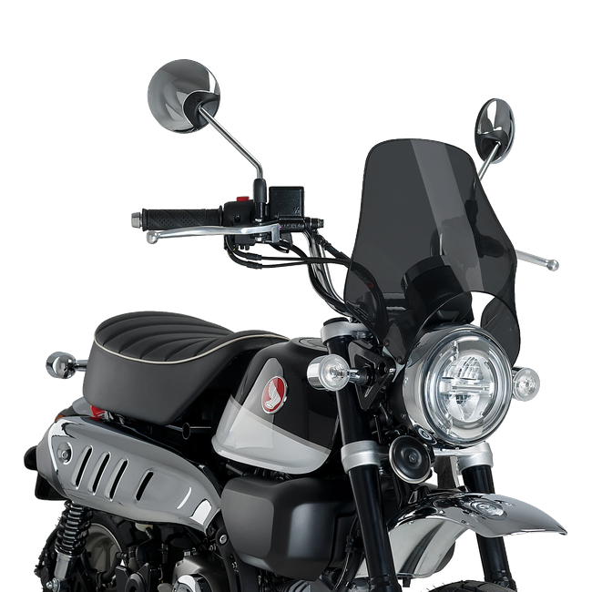 Puig Naked Windscreen for Honda Monkey 125 (2019) – Dark Smoke (am Motorrad)