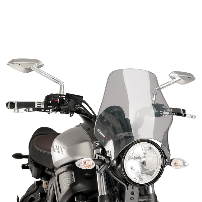 Puig Naked Windscreen for Yamaha XSR700 / Xtribute (2016–2020) – Smoke (am Motorrad)