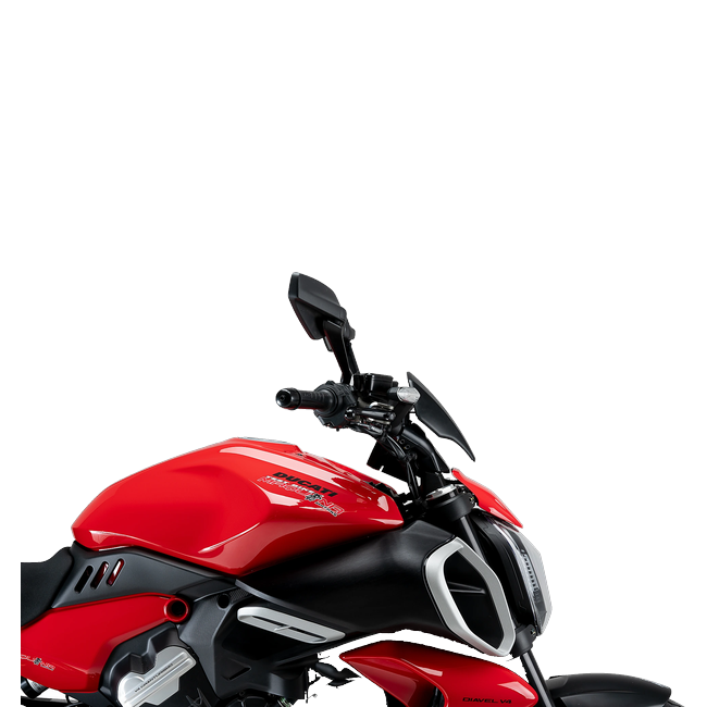 Puig New Generation Sport Plus Windscreen for Ducati Diavel V4 (2024–2026) – Matt black (am Motorrad)