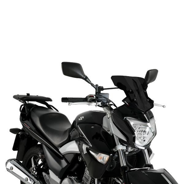Puig Flanker Windscreen for Suzuki Inazuma (2015–2016) – Dark Smoke (am Motorrad)
