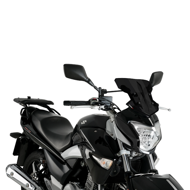 Puig Flanker Windscreen for Suzuki Inazuma (2015–2016) – Dark Smoke (am Motorrad)