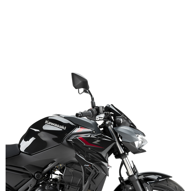 Puig D12 Winglets for Kawasaki Z650 (2020–2026) – Black (am Motorrad)