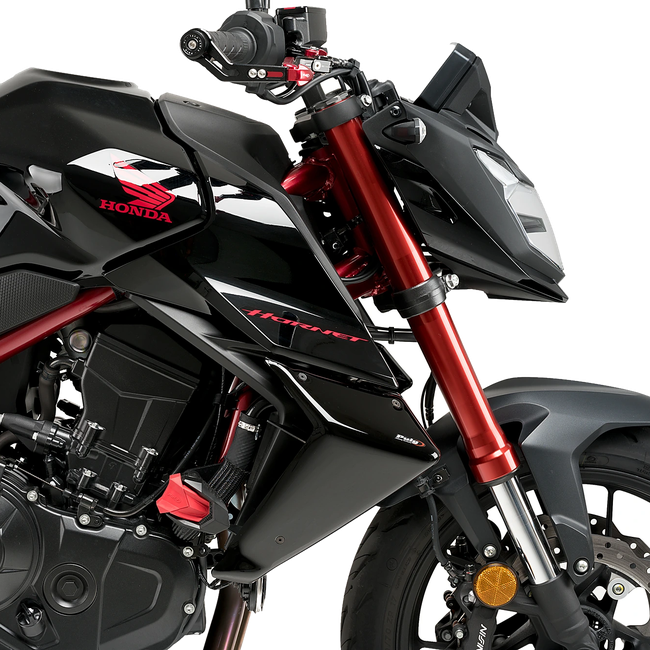 Puig Naked Side Spoilers for Honda CB750 Hornet (2023–2024) – Black (am Motorrad)
