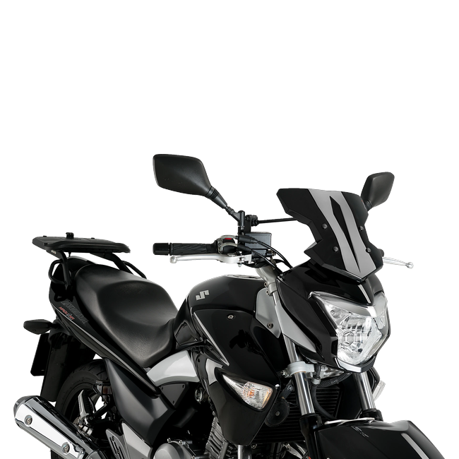Puig Flanker Windscreen for Suzuki Inazuma (2015–2016) – Black (am Motorrad)