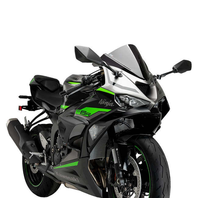 Puig Race Side Spoilers with Winglets for Kawasaki ZX-6R Ninja (2024–2026) – Matt black (am Motorrad)
