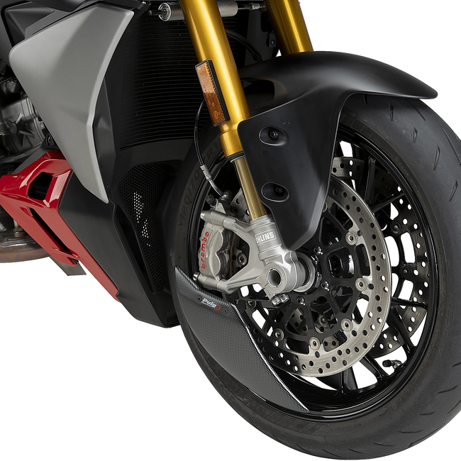 Puig Aero Wheel Deflector for Ducati Streetfighter V2 / S (2025–2026) – Carbon look (am Motorrad)