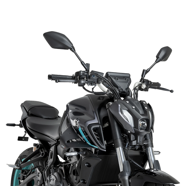 Puig D12 Aerodynamic Spoilers for Yamaha MT-07 (2021–2024) – Matt black (am Motorrad)