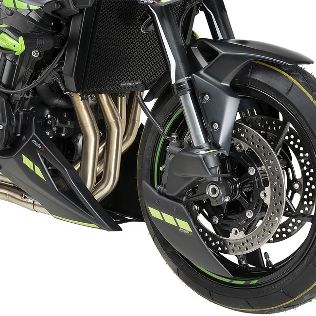 Puig Brake Cooler 2.0 for Kawasaki Z900 (2025–2026) – Matt black (am Motorrad)