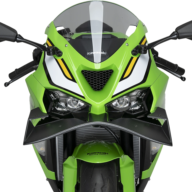 Puig GP Frontal Spoiler Winglet for Kawasaki ZX-6R Ninja (2024–2026) – Carbon look (am Motorrad)