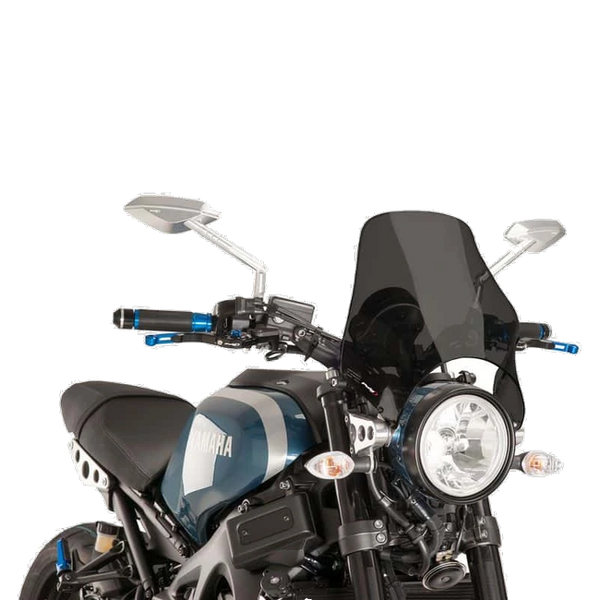 Puig Naked Windscreen for Yamaha XSR900 (2016–2019) – Dark Smoke (am Motorrad)