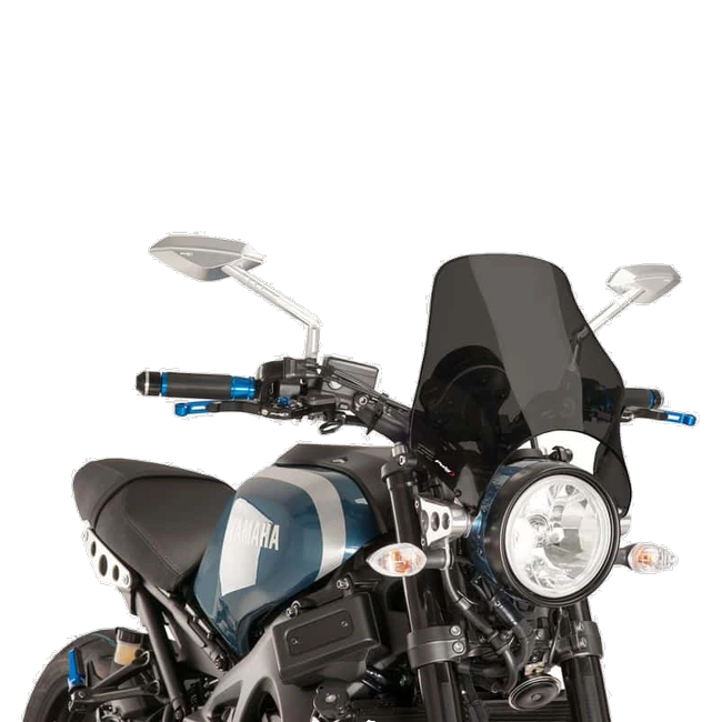 Puig Naked Windscreen for Yamaha XSR900 (2016–2019) – Dark Smoke (am Motorrad)