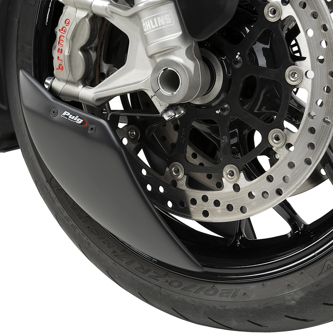 Puig Aero Wheel Deflector for Ducati Streetfighter V2 / S (2025–2026) – Matt black (am Motorrad)
