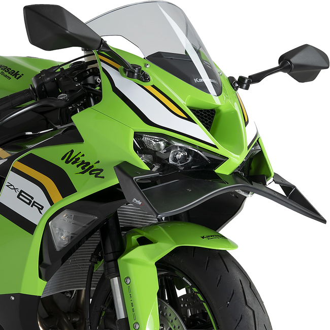 Puig GP Frontal Spoiler Winglet for Kawasaki ZX-6R Ninja (2024–2026) – Matt black (am Motorrad)