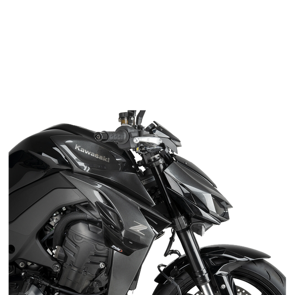 Puig D12 Aerodynamic Spoilers for Kawasaki Z1100 / SE (2026) – Black (am Motorrad)