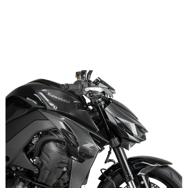 Puig D12 Aerodynamic Spoilers for Kawasaki Z1100 / SE (2026) – Black (am Motorrad)