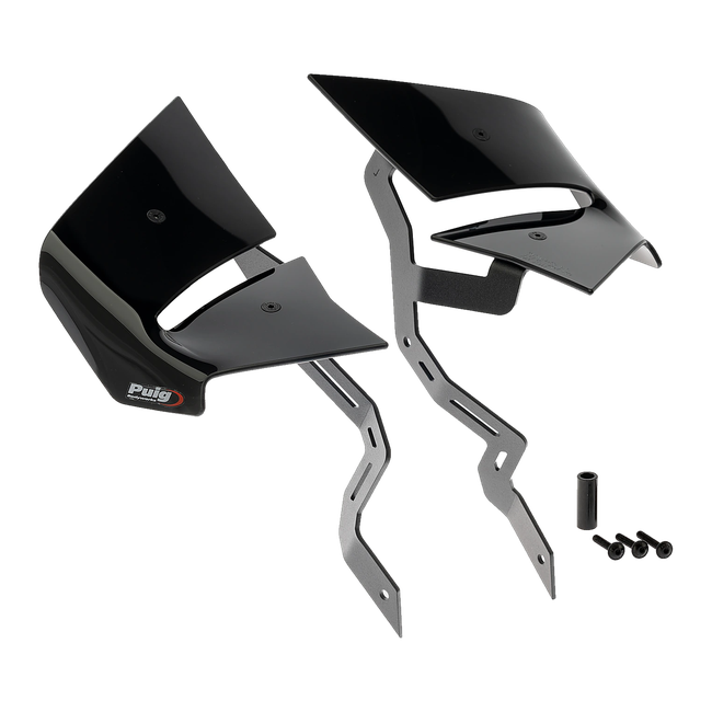 Puig D12 Winglets for Kawasaki Z650 (2020–2026) – Black