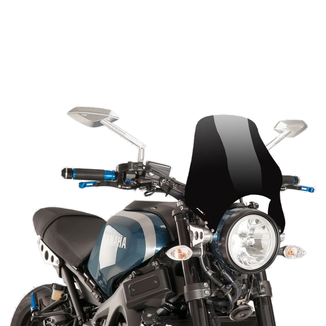 Puig Naked Windscreen for Yamaha XSR900 (2016–2019) – Black (am Motorrad)