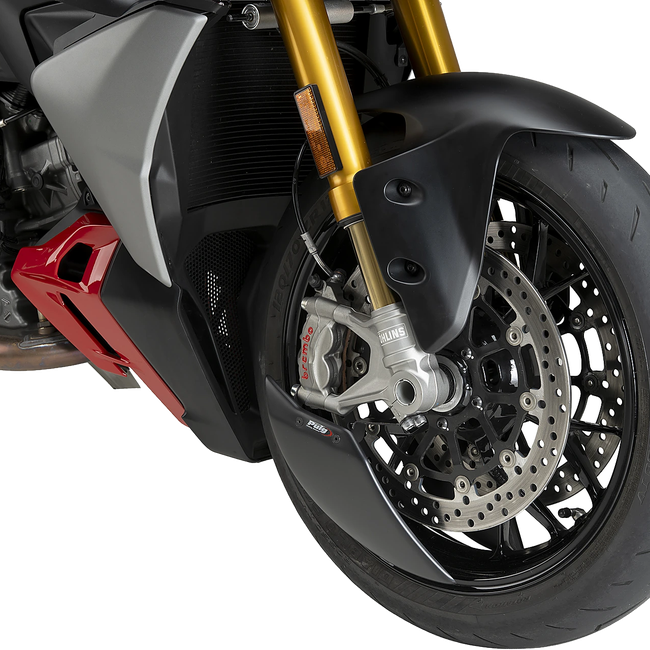 Puig Aero Wheel Deflector for Ducati Streetfighter V2 / S (2025–2026) – Matt black (am Motorrad)