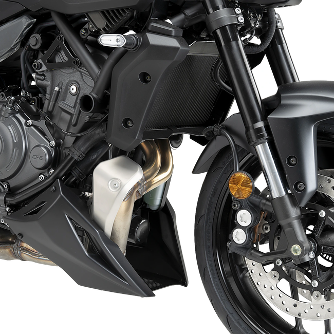 Puig Engine Spoiler for Yamaha MT-07 Y-amt (2025–2026) – Matt black (am Motorrad)