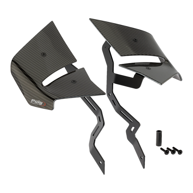 Puig D12 Winglets for Kawasaki Z650 (2020–2026) – Carbon look