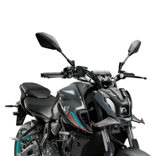 Puig Naked Frontal Winglets for Yamaha MT-07 (2021–2024) – Matt black (am Motorrad)