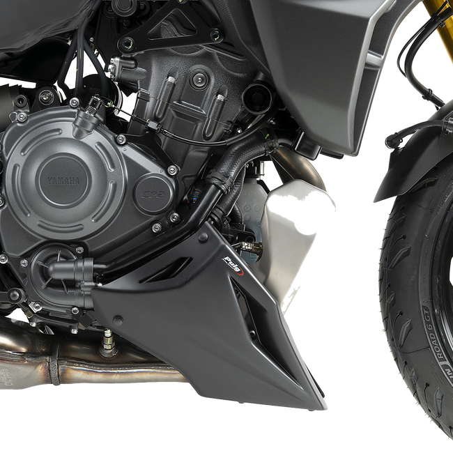 Puig Engine Spoiler for Yamaha Tracer 7 GT (2025–2026) – Matt black (am Motorrad)
