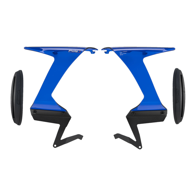 Puig Race Side Spoilers with Winglets for Kawasaki ZX-6R Ninja (2024–2026) – Blue