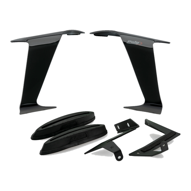 Puig Race Side Spoilers for Kawasaki ZX-10RR (2021–2025) – Black