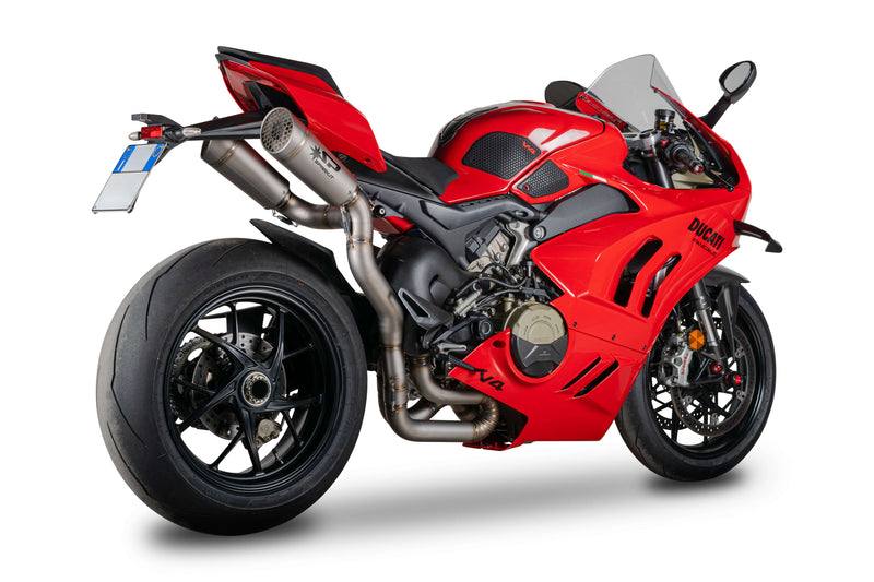 Spark Grid-O titanium half-system exhaust on Ducati Panigale V4/S/R, part GDU8839