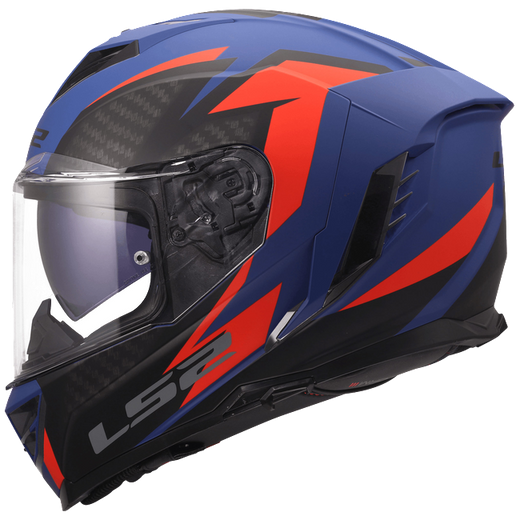LS2 FF818 Storm III Helm – Dynamo Blue/Red