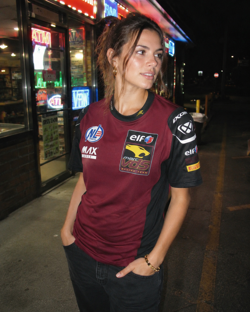 IXON ELF Marc VDS Racing Team T-Shirt Replica 2026 men's bordeaux and black