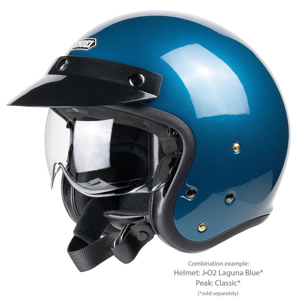 Shoei Classic Peak – fitted to a J-O2 (helmet sold separately)